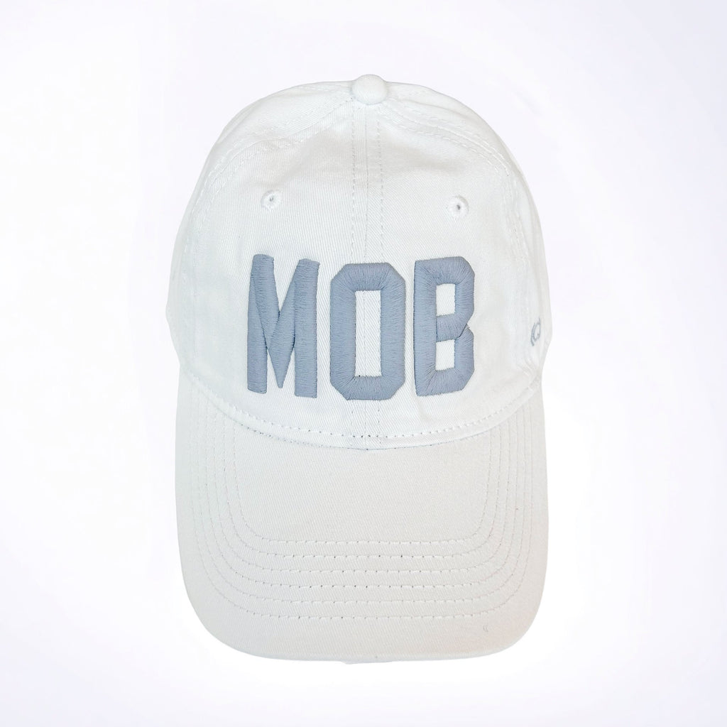 White and Grey MOB Hat - Girl Be Brave
