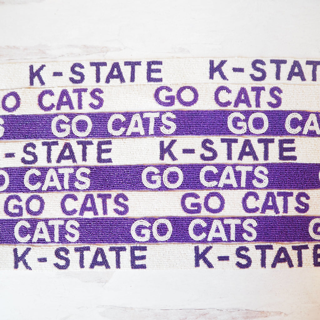 Beaded Go Cats/K-State Purse Straps - Girl Be Brave