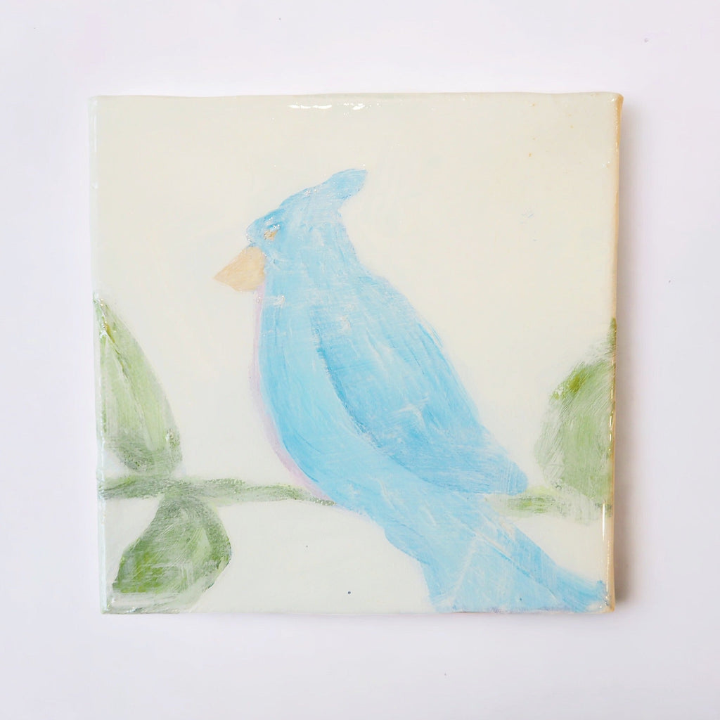 Bluebird Bliss Original Oil Painting - Girl Be Brave