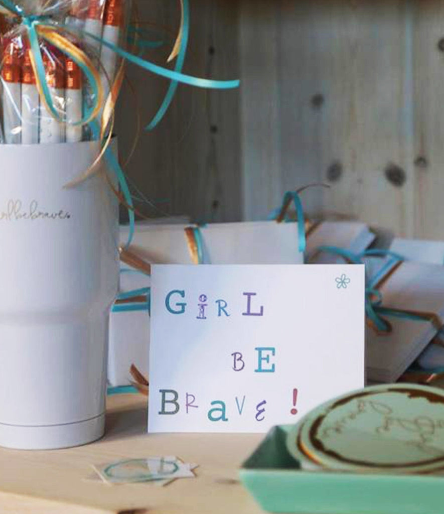 Girl Be Brave Blank Cards & Envelopes - Girl Be Brave