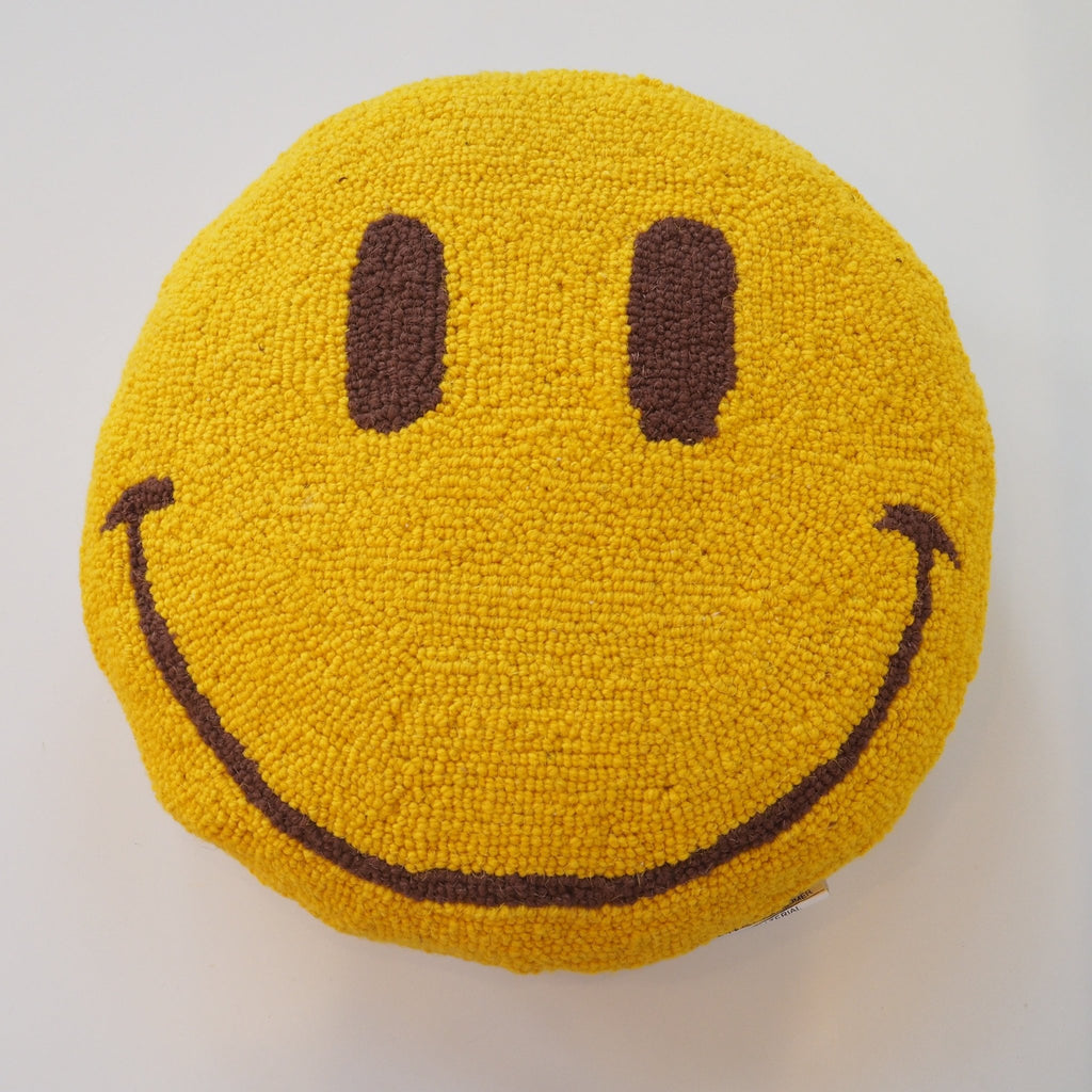 Smiley Face Hooked Pillow - Girl Be Brave