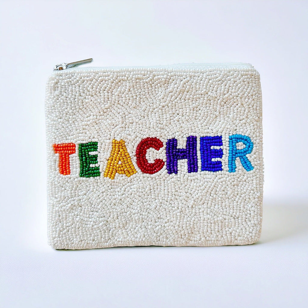 Beaded Teacher Coin Wallet - Girl Be Brave
