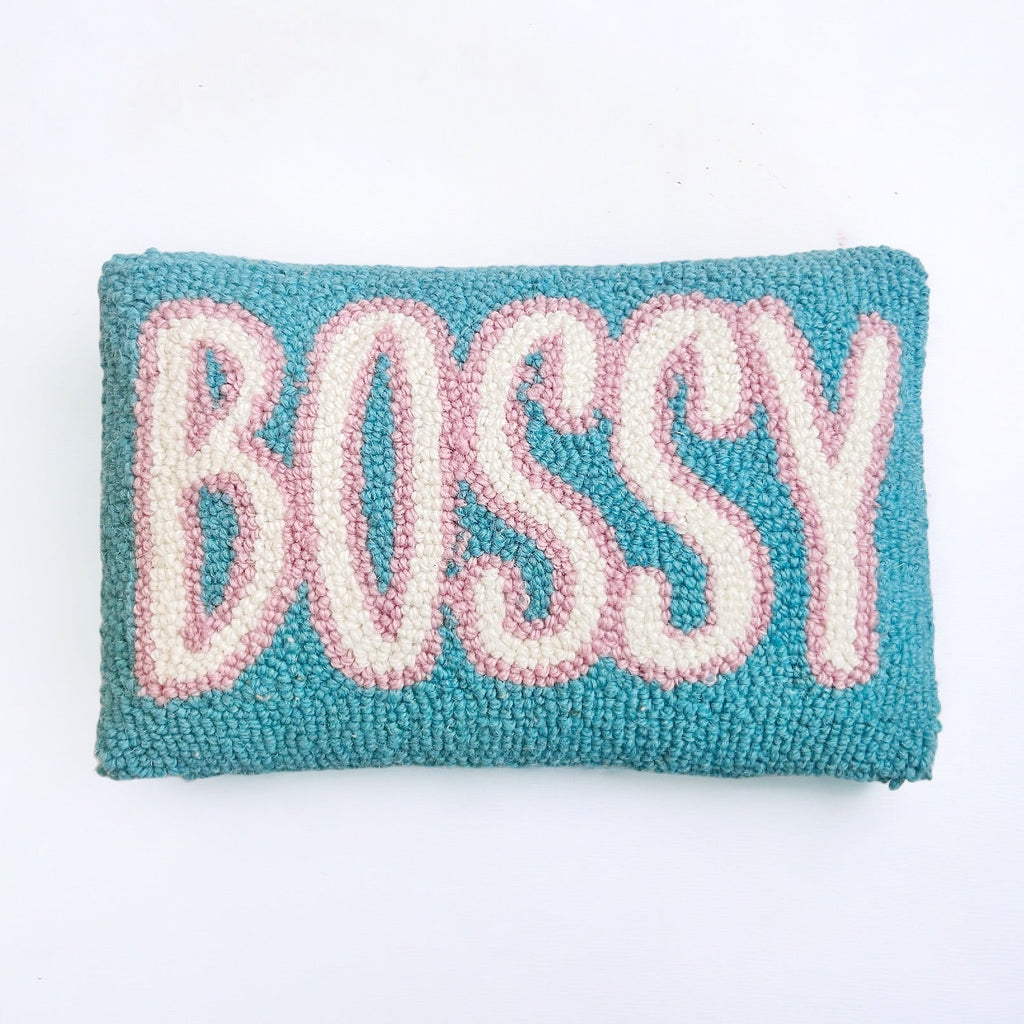 Bossy Hooked Pillow - Girl Be Brave