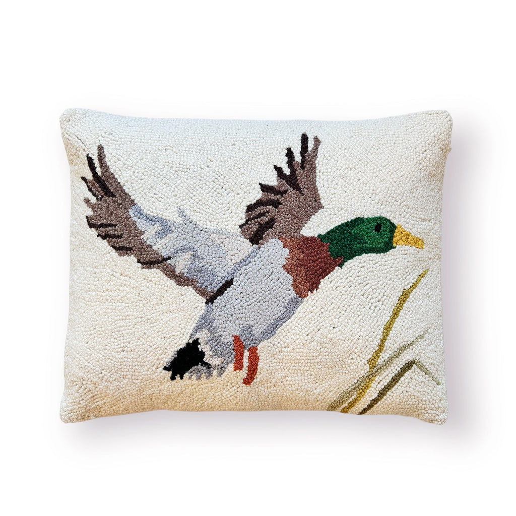 Camp Wandawega Mallard Duck Hooked Pillow - Girl Be Brave