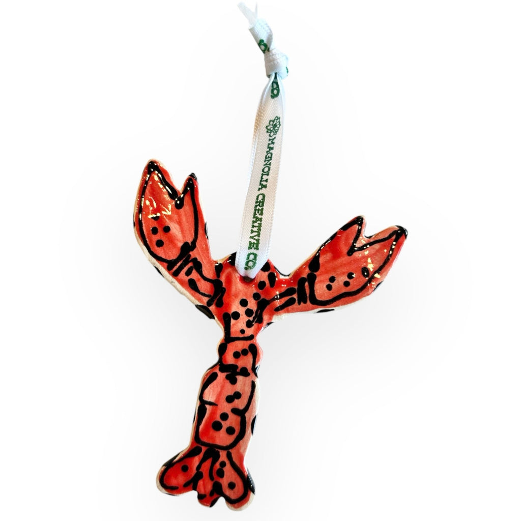 Crawfish Ceramic Ornament - Girl Be Brave