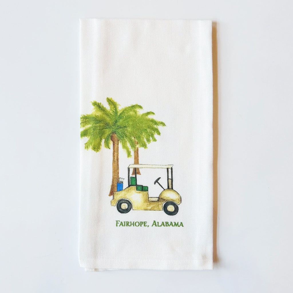 Fairhope, AL Beach Chair Kitchen Towel - Girl Be Brave