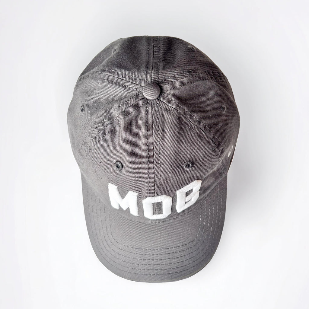 Gray with White MOB Hat - Girl Be Brave