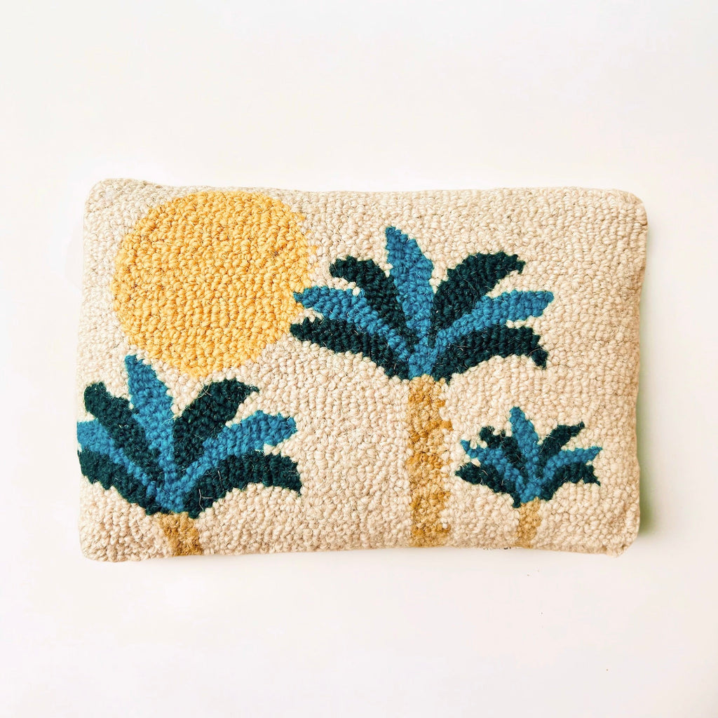 Hooked Palm Tree Pillow - Girl Be Brave