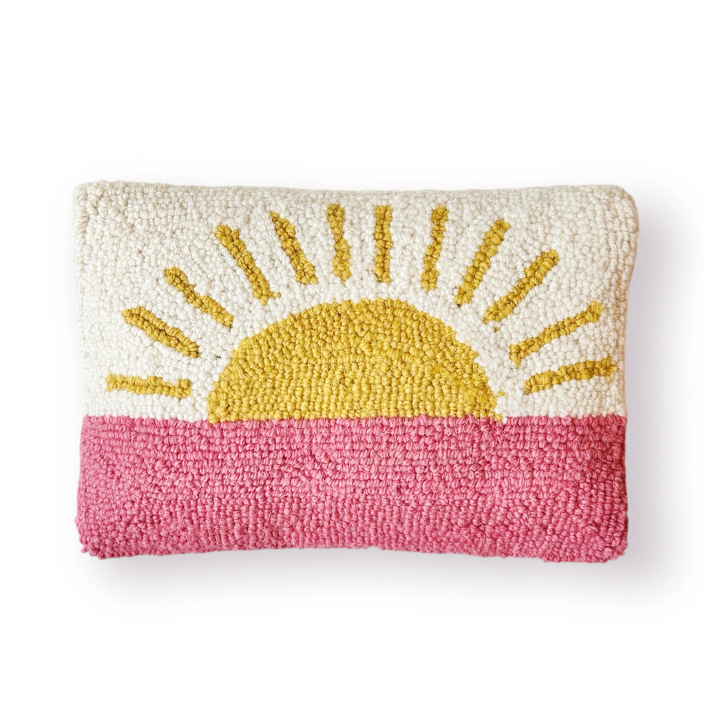 Hooked Sunrise Pillow - Girl Be Brave