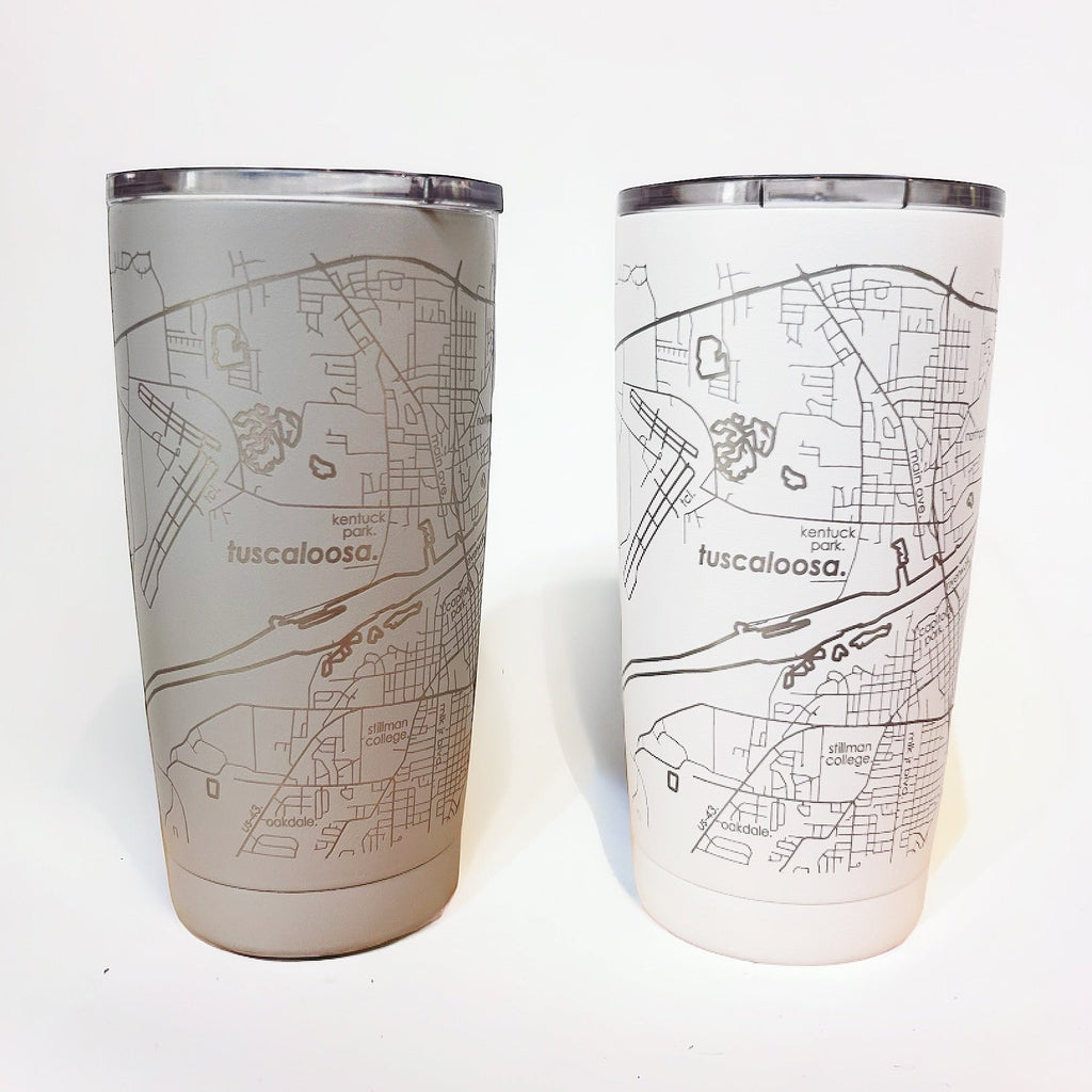 Map of Tuscaloosa Insulated Tumbler - Girl Be Brave