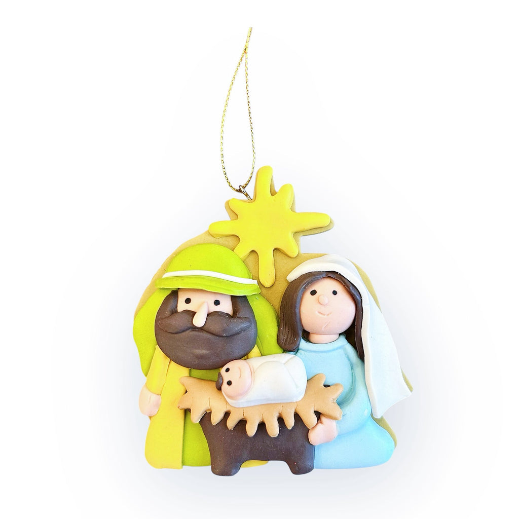 Nativity Scene Clay Dough Ornament - Girl Be Brave