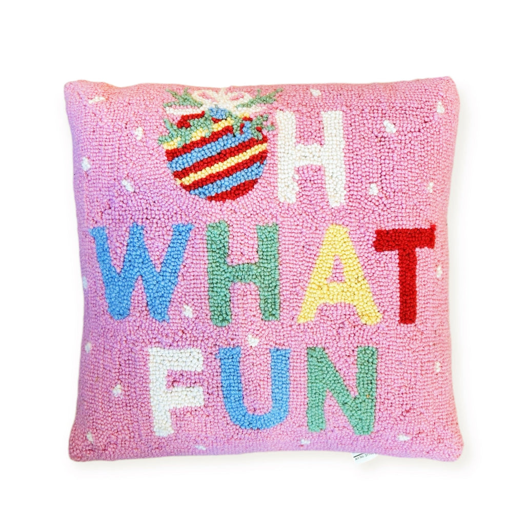 Oh What Fun Holiday Pillow - Girl Be Brave