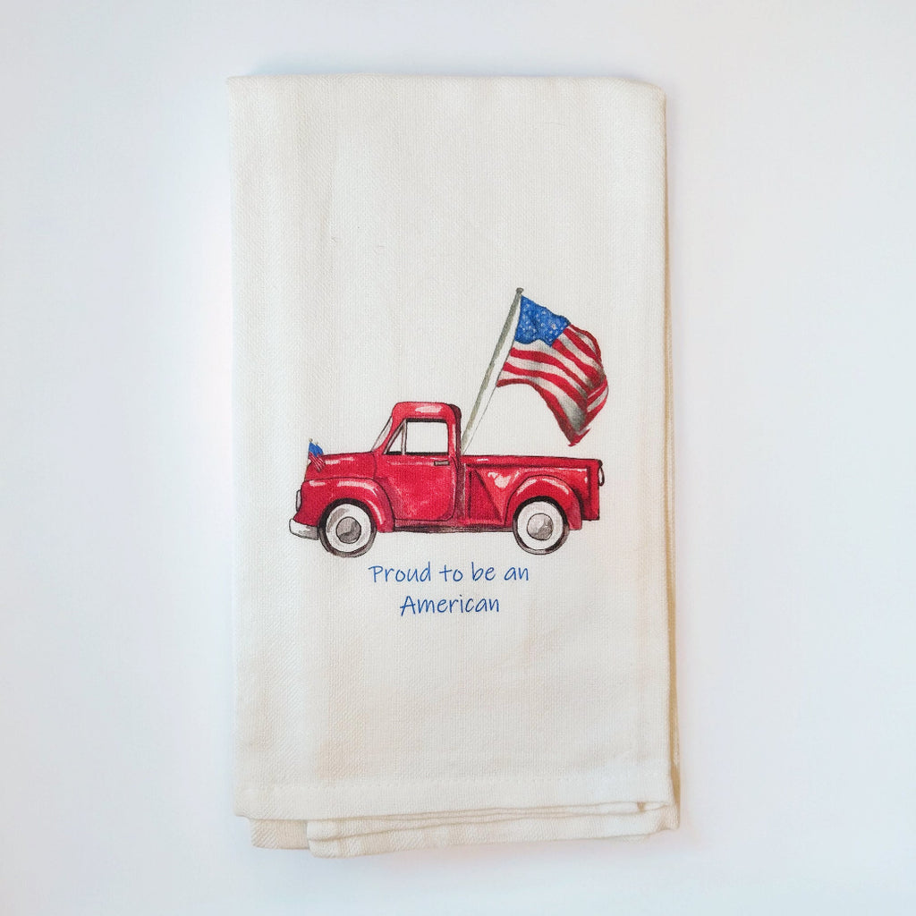 Patriotic Kitchen Towels - Girl Be Brave