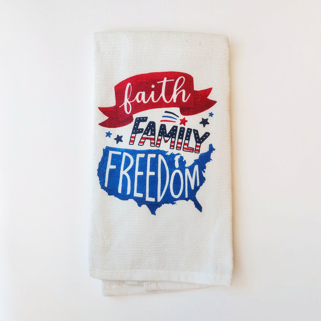 Patriotic Kitchen Towels - Girl Be Brave