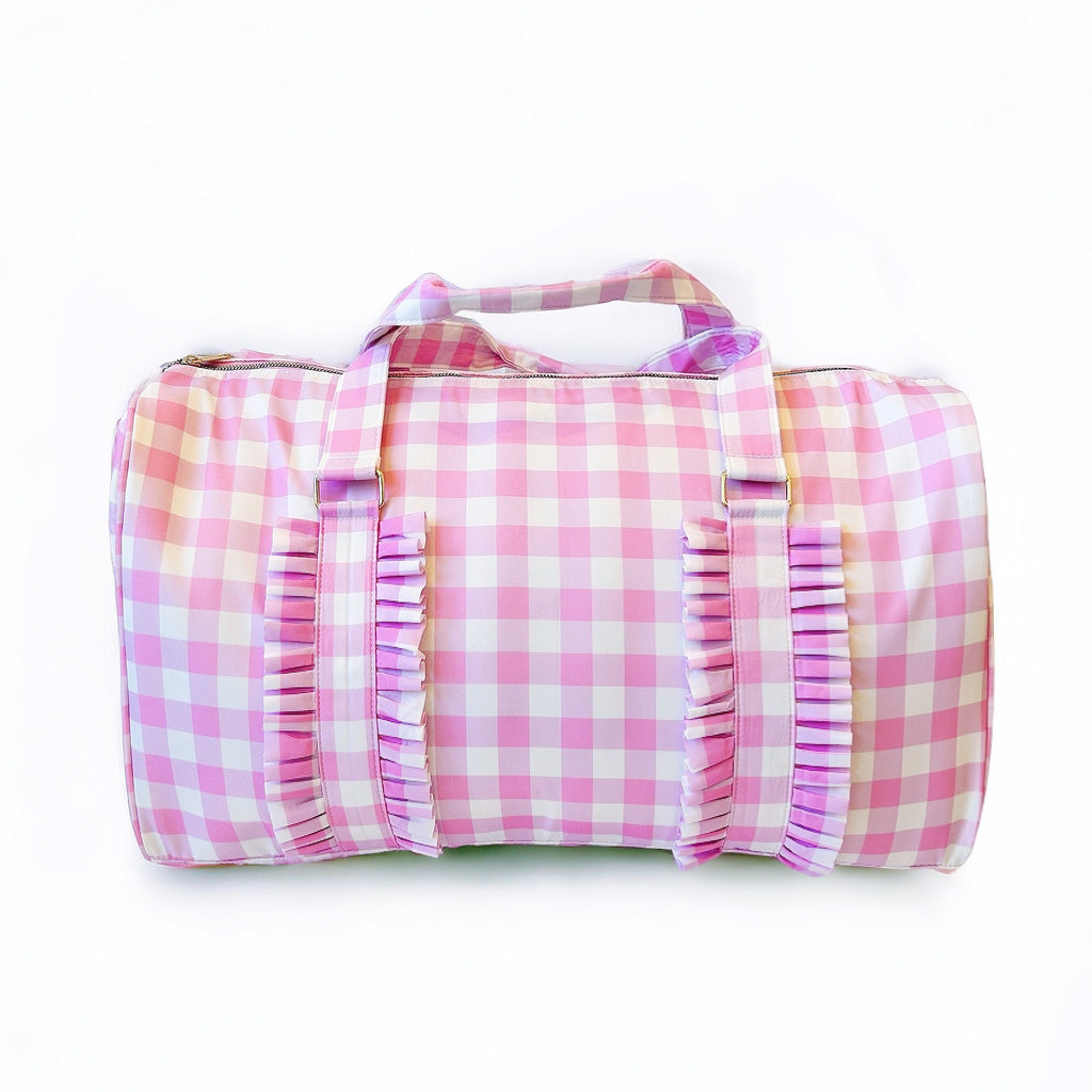 Pink Plaid Duffle Bag - Girl Be Brave