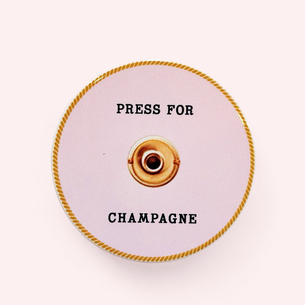 Press for Champagne Coasters - Girl Be Brave