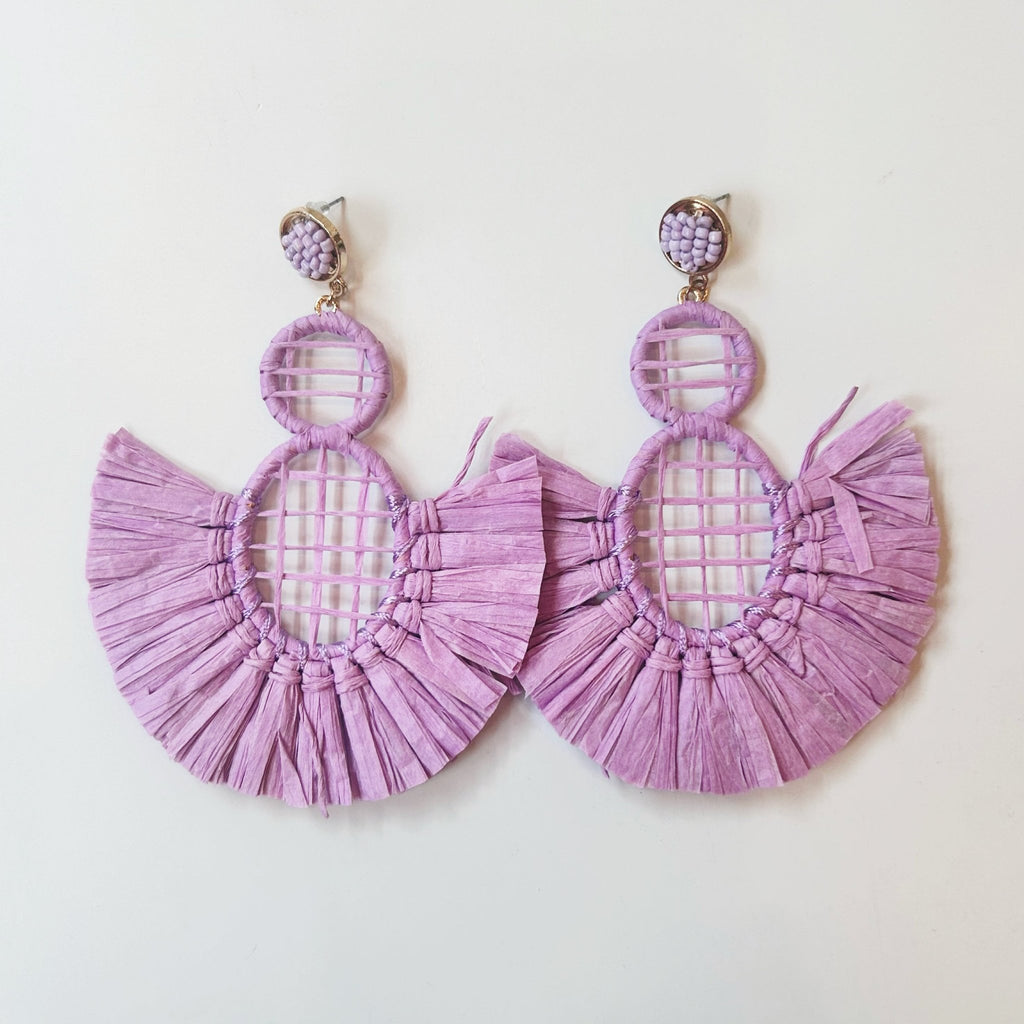 Raffia Earrings - Girl Be Brave