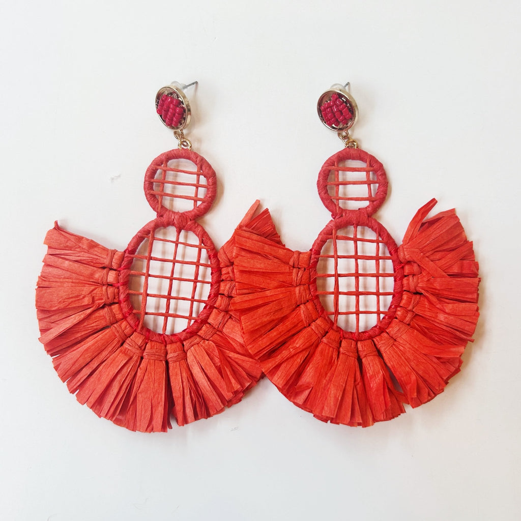 Raffia Earrings - Girl Be Brave