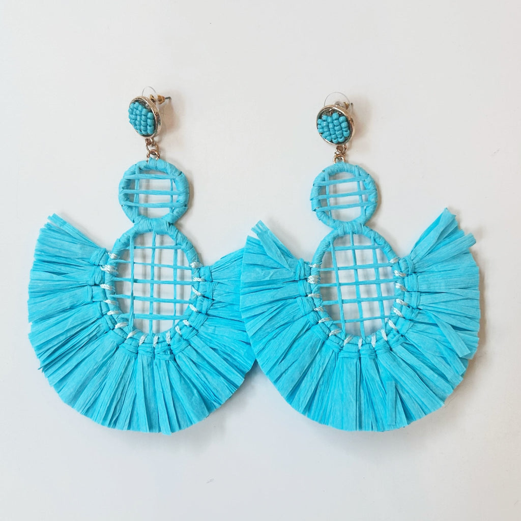 Raffia Earrings - Girl Be Brave