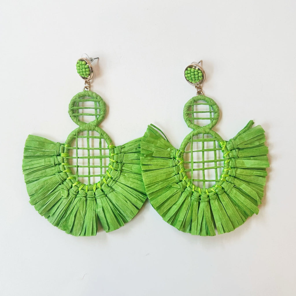 Raffia Earrings - Girl Be Brave