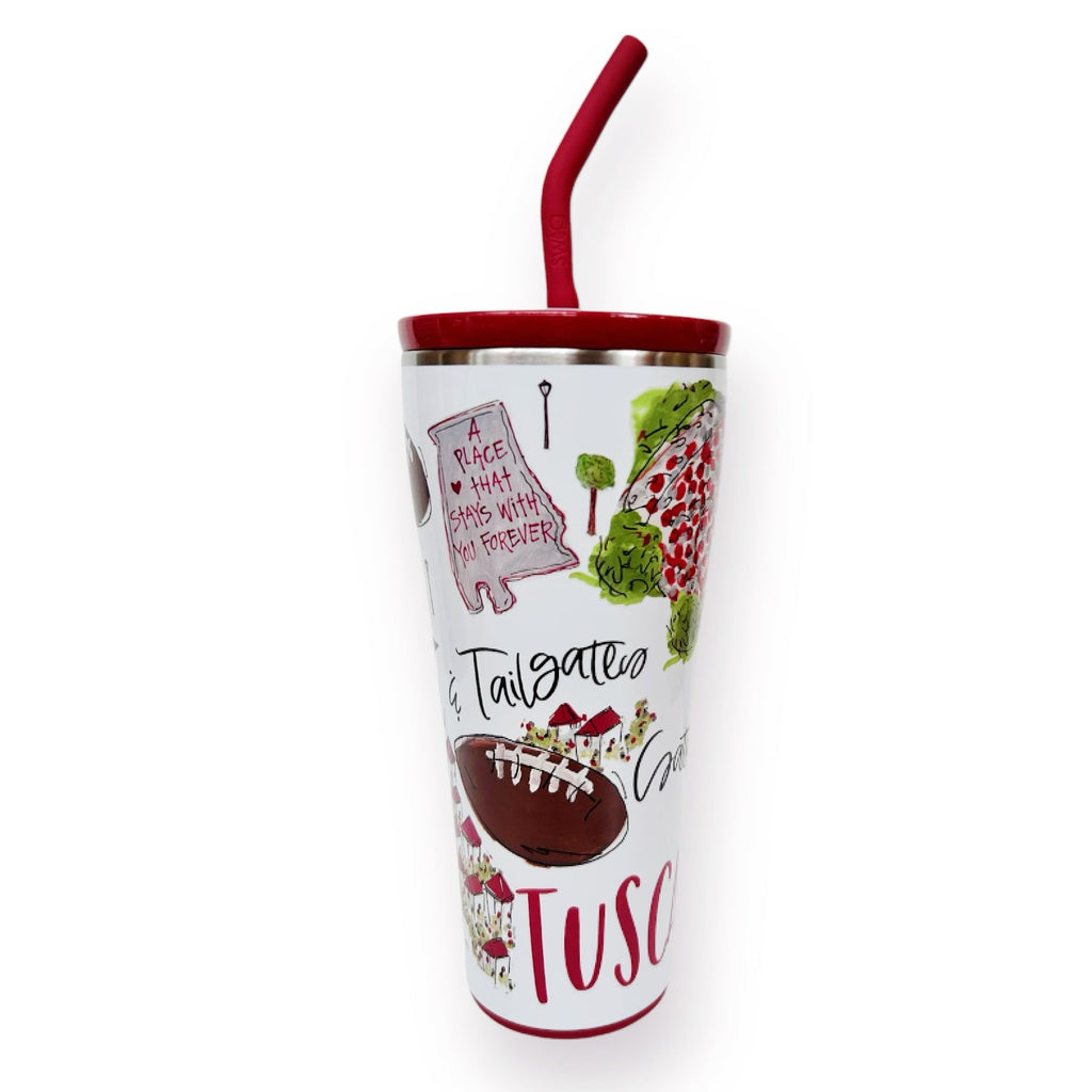 Saturdays in Tuscaloosa Swig Tumbler - Girl Be Brave