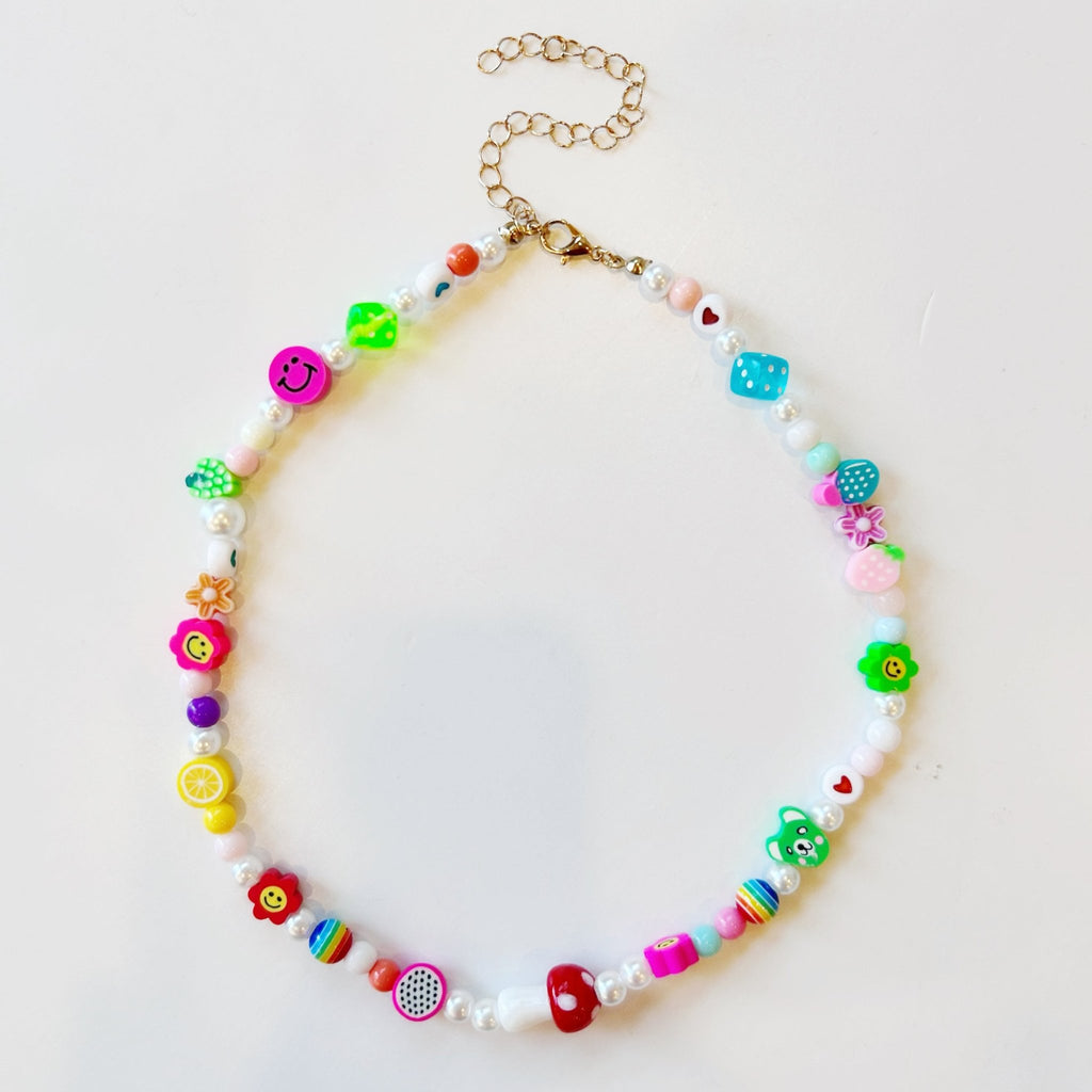 Smiley Flower Power Charm Necklaces - Girl Be Brave