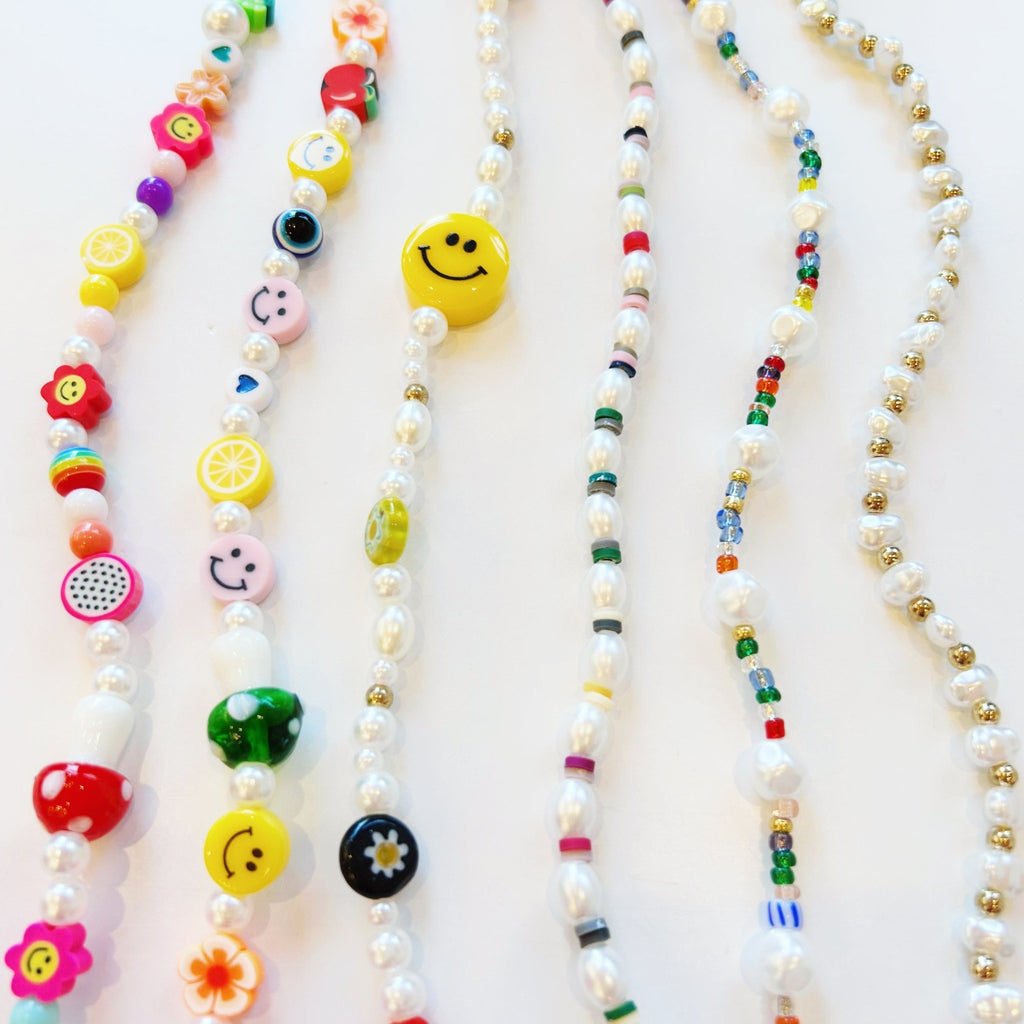 Smiley Flower Power Charm Necklaces - Girl Be Brave