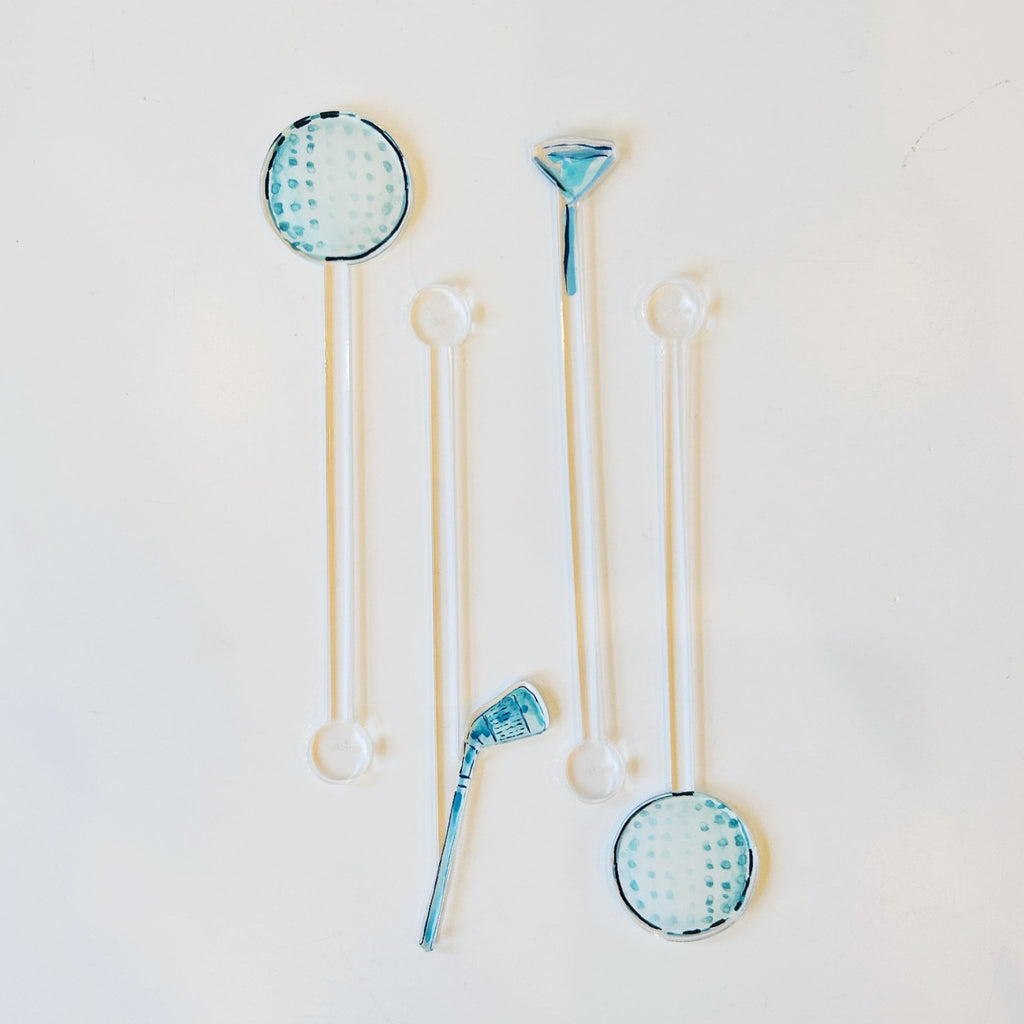 "Swing and Serve" Drink stirrers - Girl Be Brave