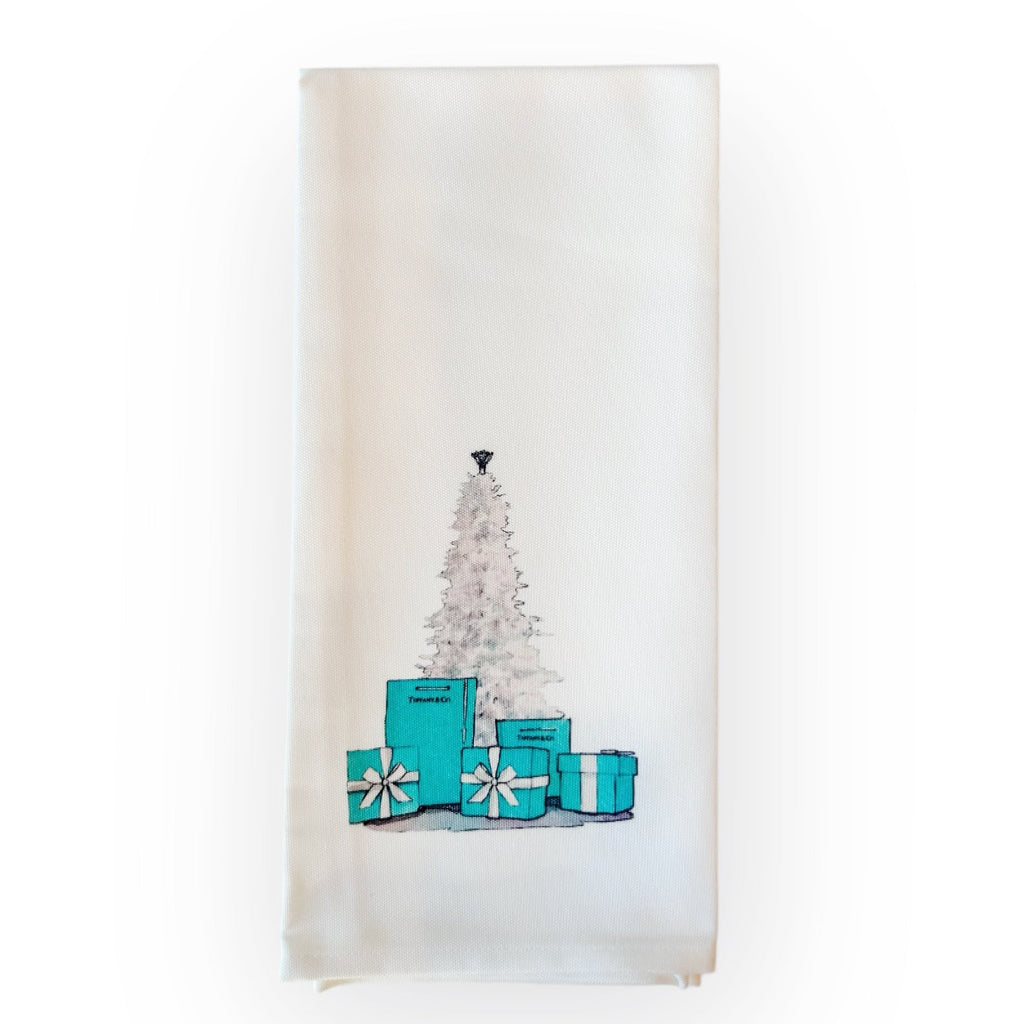 Tiffany Christmas Gifts & Tree Kitchen Towel - Girl Be Brave