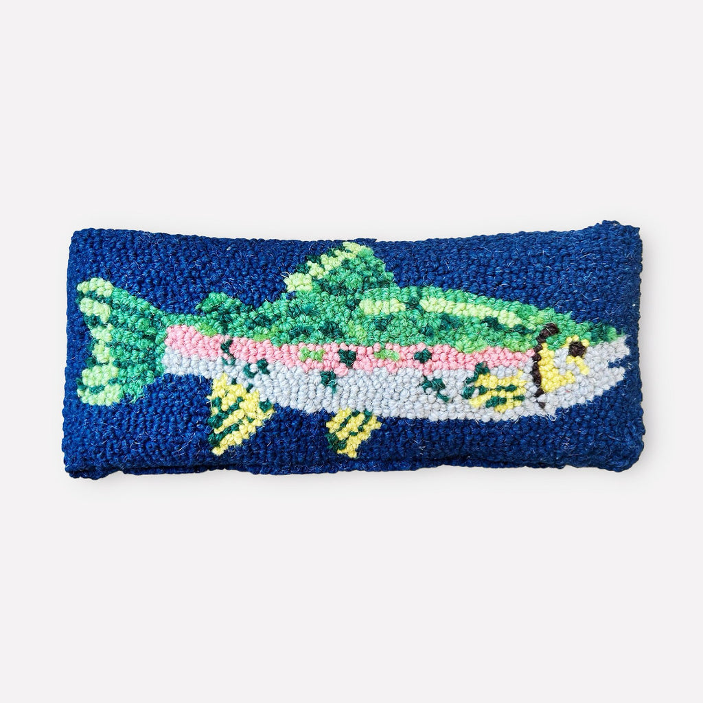 Trout Hooked Fish Pillow - Girl Be Brave