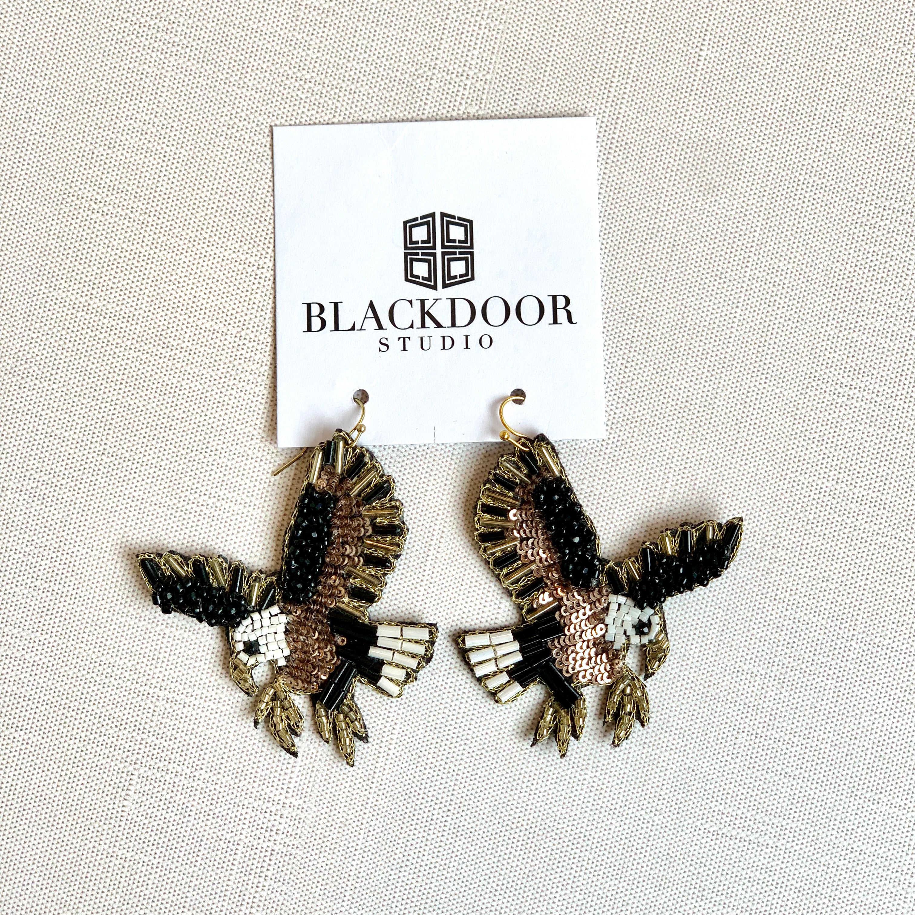 Beaded eagle earrings deals