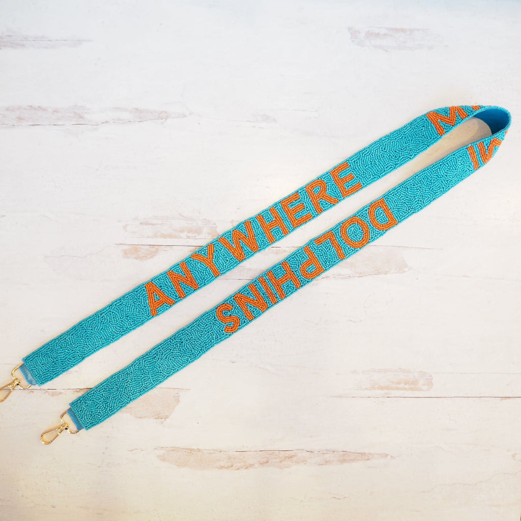 Beaded Anywhere Miami Dolphins Strap - Girl Be Brave