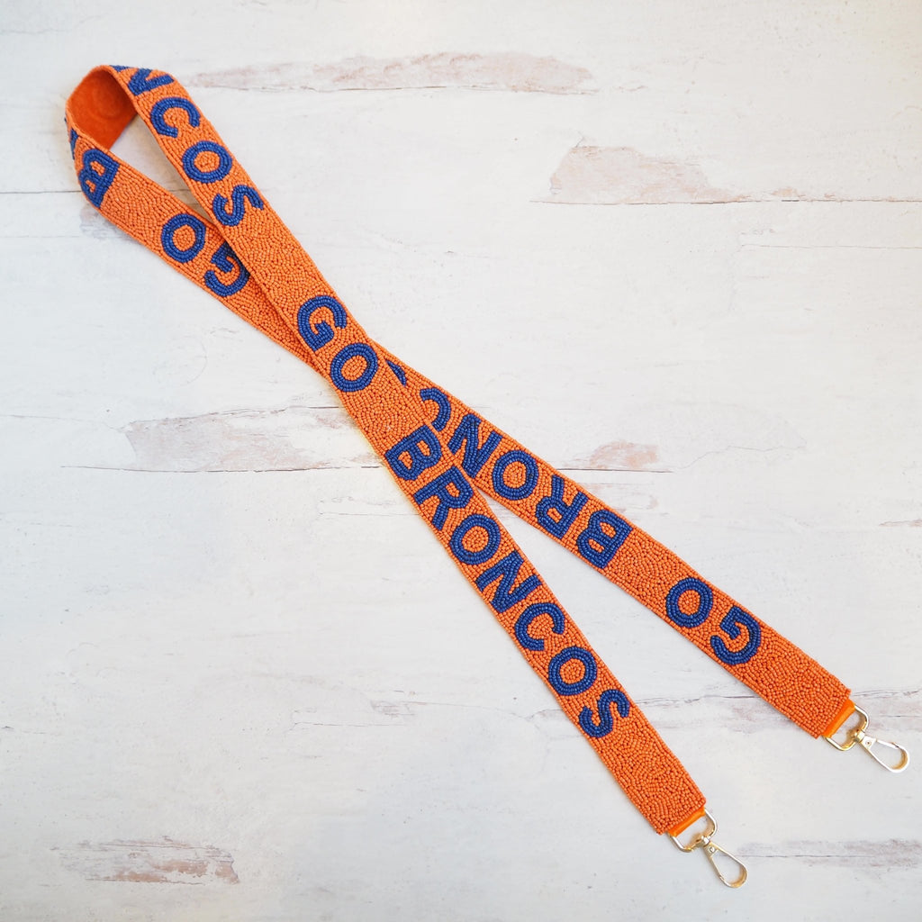 Beaded Broncos Purse Straps - Girl Be Brave