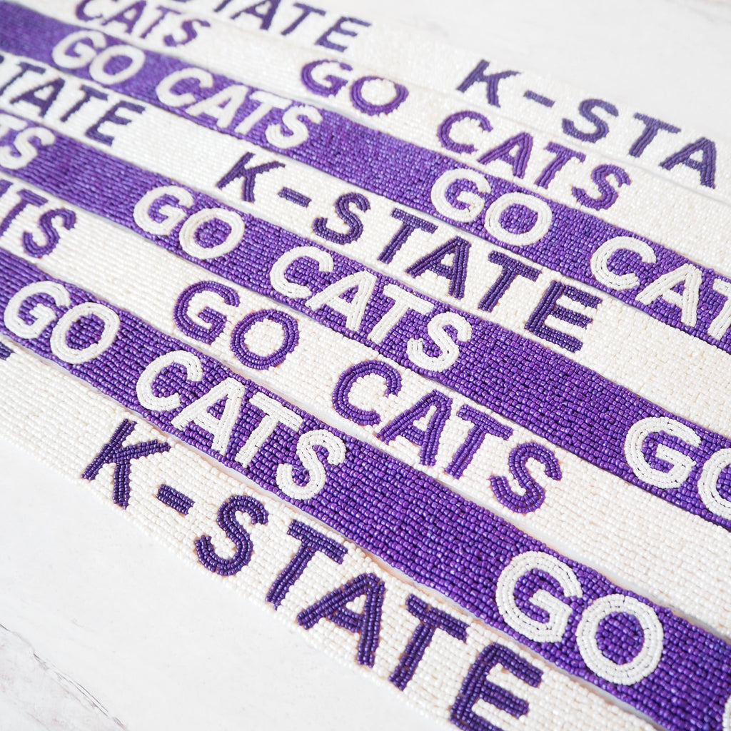 Beaded Go Cats/K-State Purse Straps - Girl Be Brave