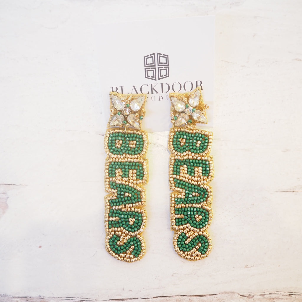 Beaded Sic ‘Em Earrings~SALE - Girl Be Brave