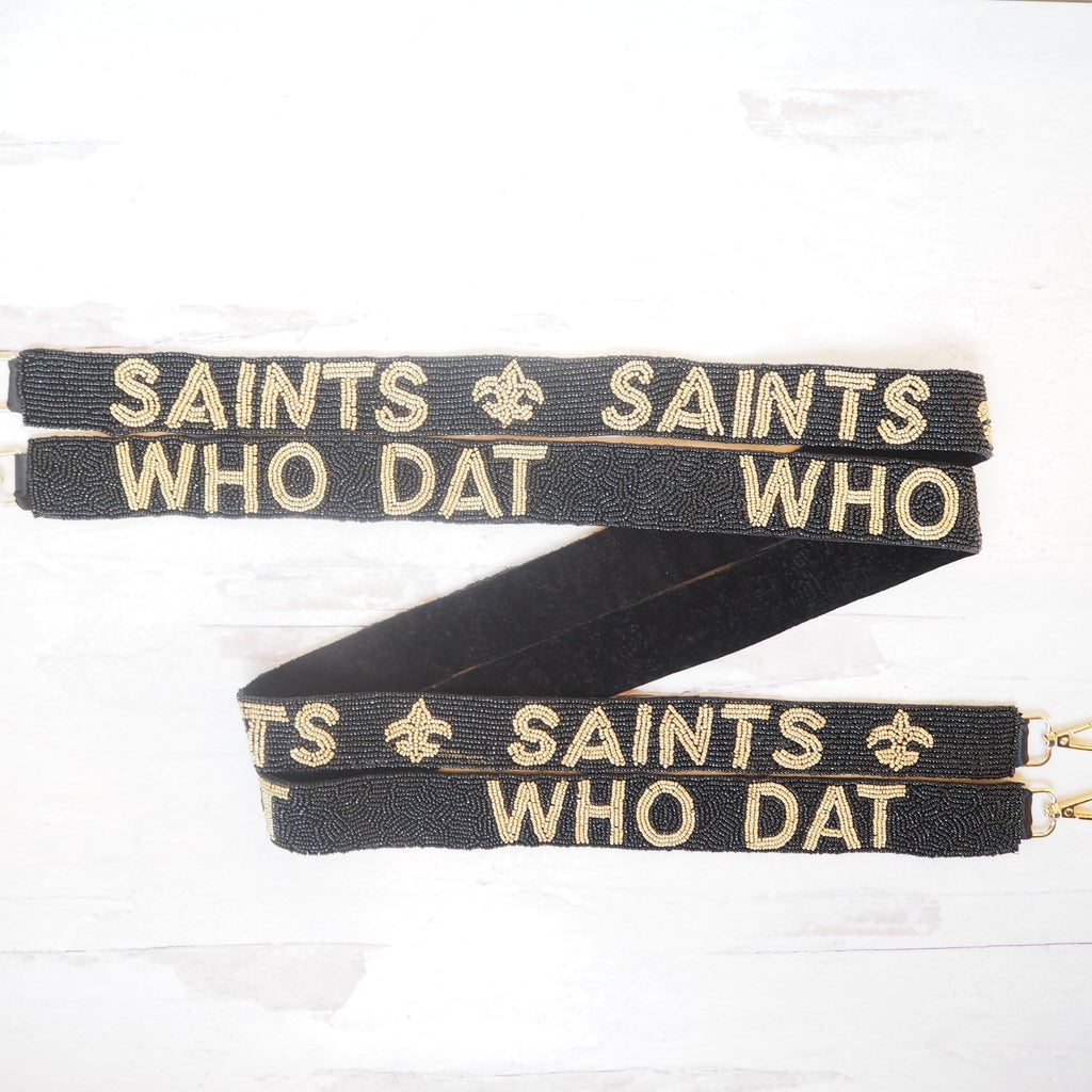 Beaded Who Dat Purse Strap~SALE - Girl Be Brave