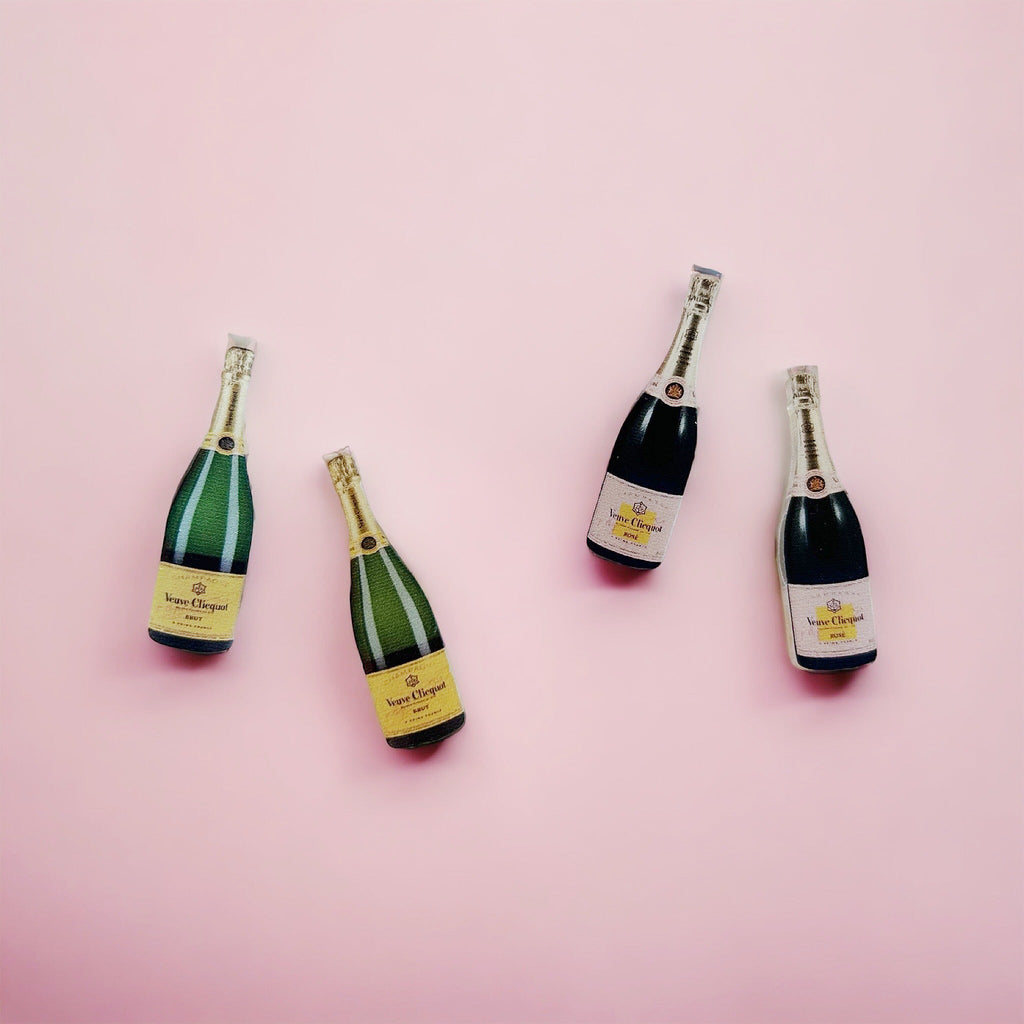 Champagne & Rose' Bottle Studs - Girl Be Brave