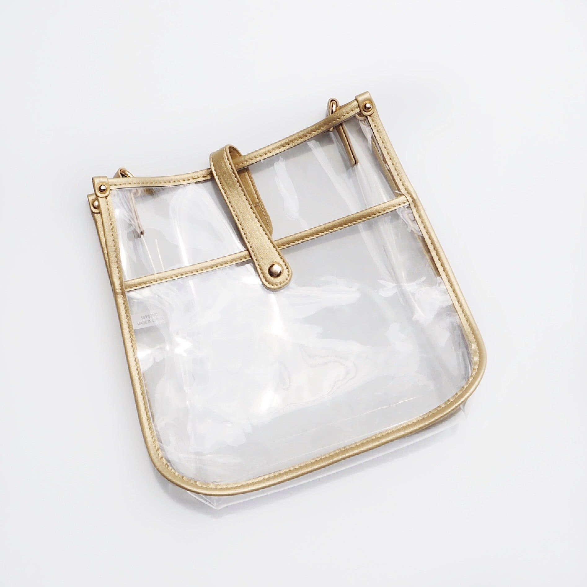 Transparent Shoulder Bag Small Clear Crossbody Bag Zip Pouch Tote Bag  Handbag US