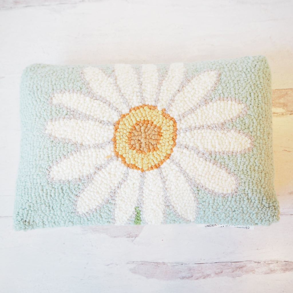 Daisy Hooked Pillow - Girl Be Brave