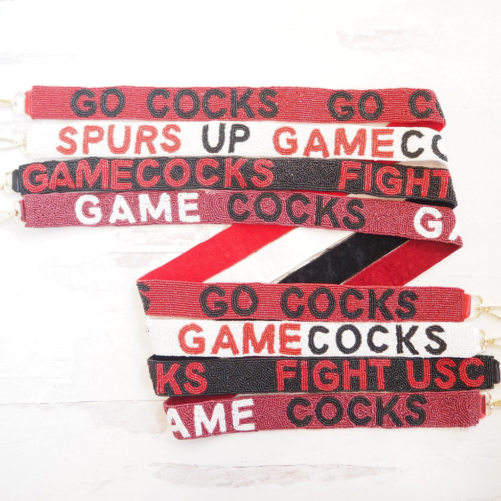 Game Cocks Beaded Purse Strap~SALE - Girl Be Brave