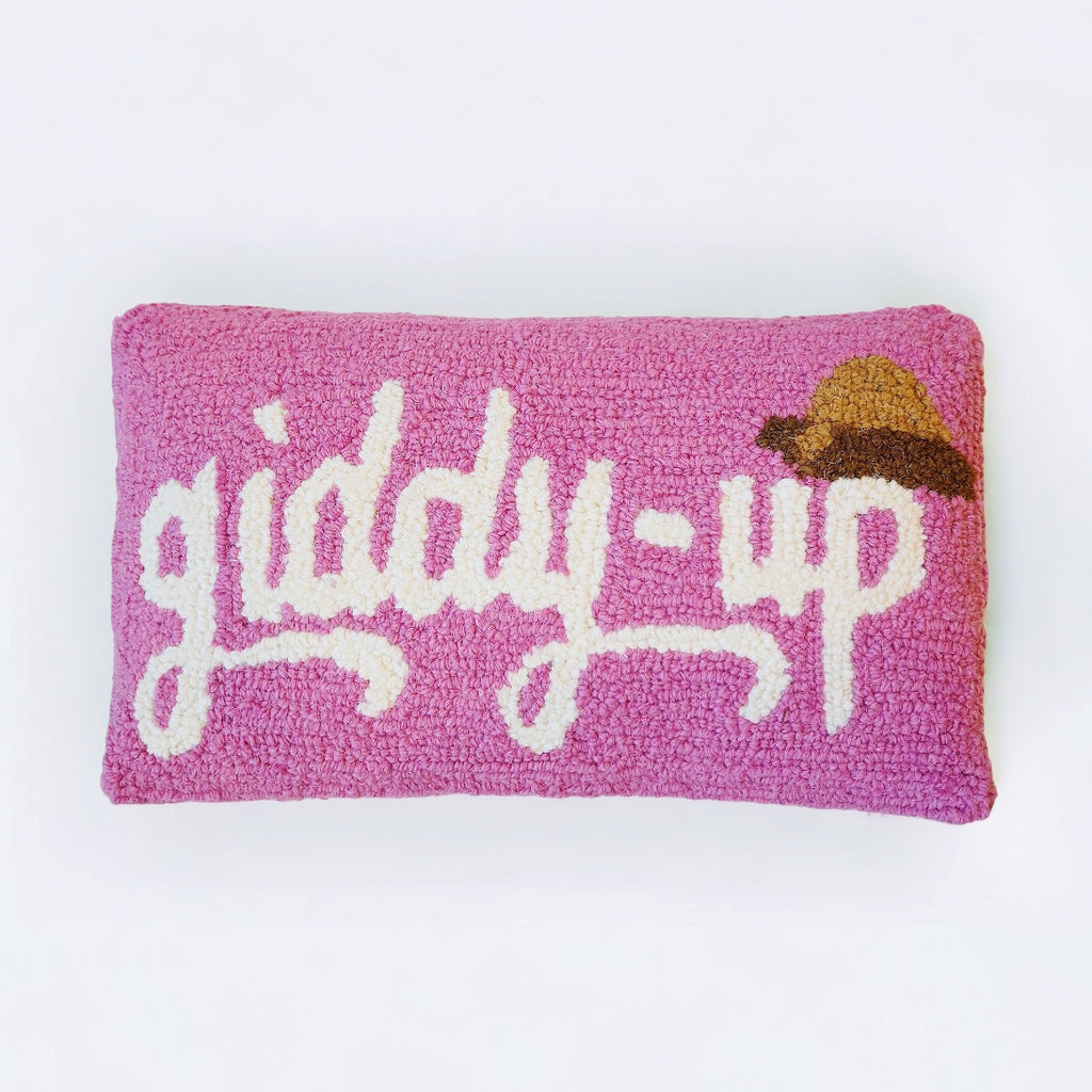 Giddy-Up Hooked Pillow - Girl Be Brave