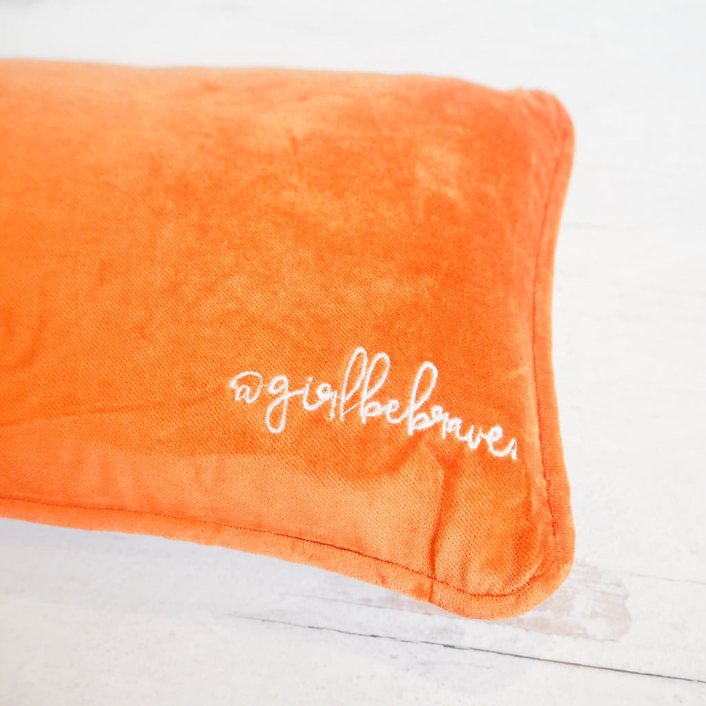 Girl Be Brave Needlepoint Go Vols Pillow - Girl Be Brave