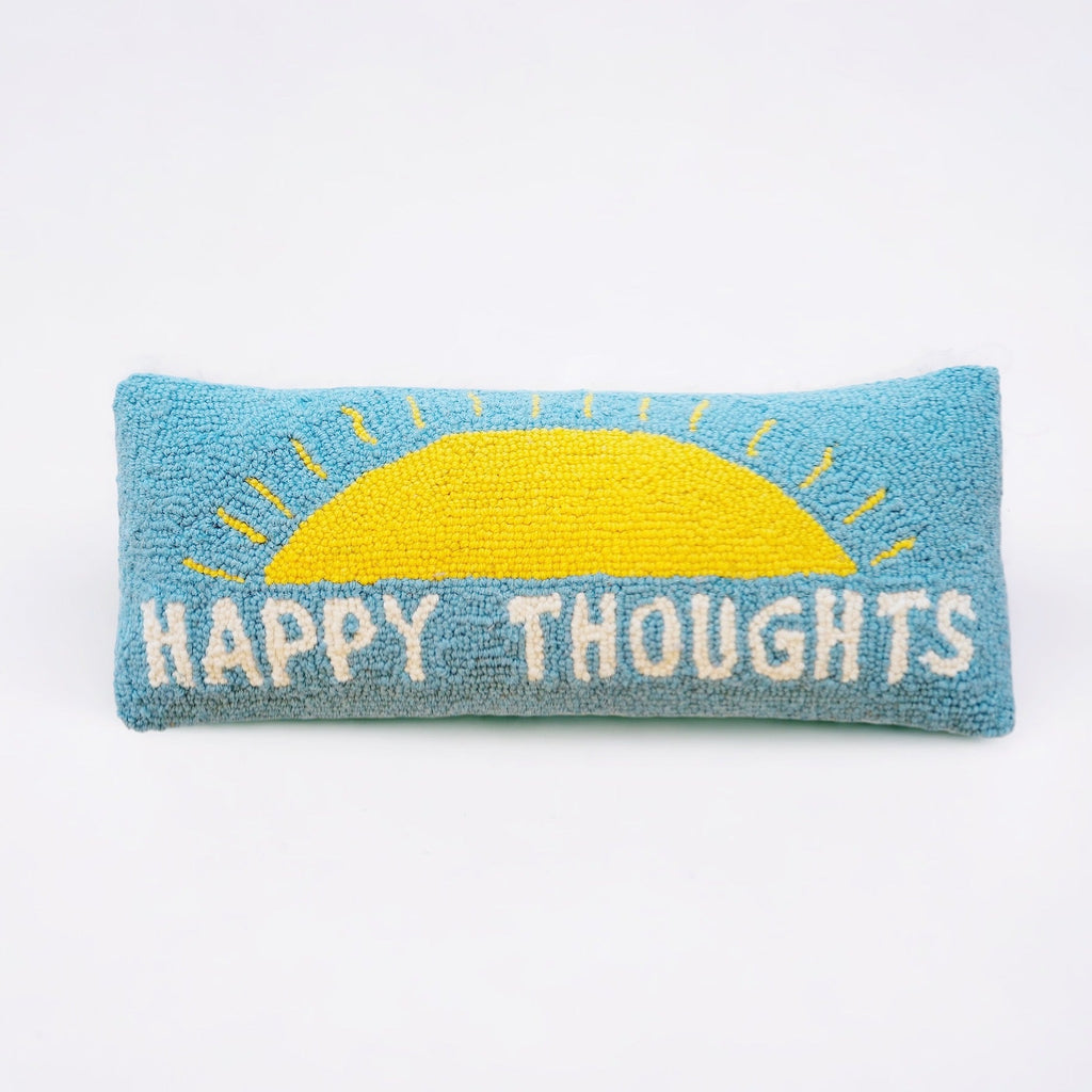 Happy Thoughts Hooked Pillow - Girl Be Brave