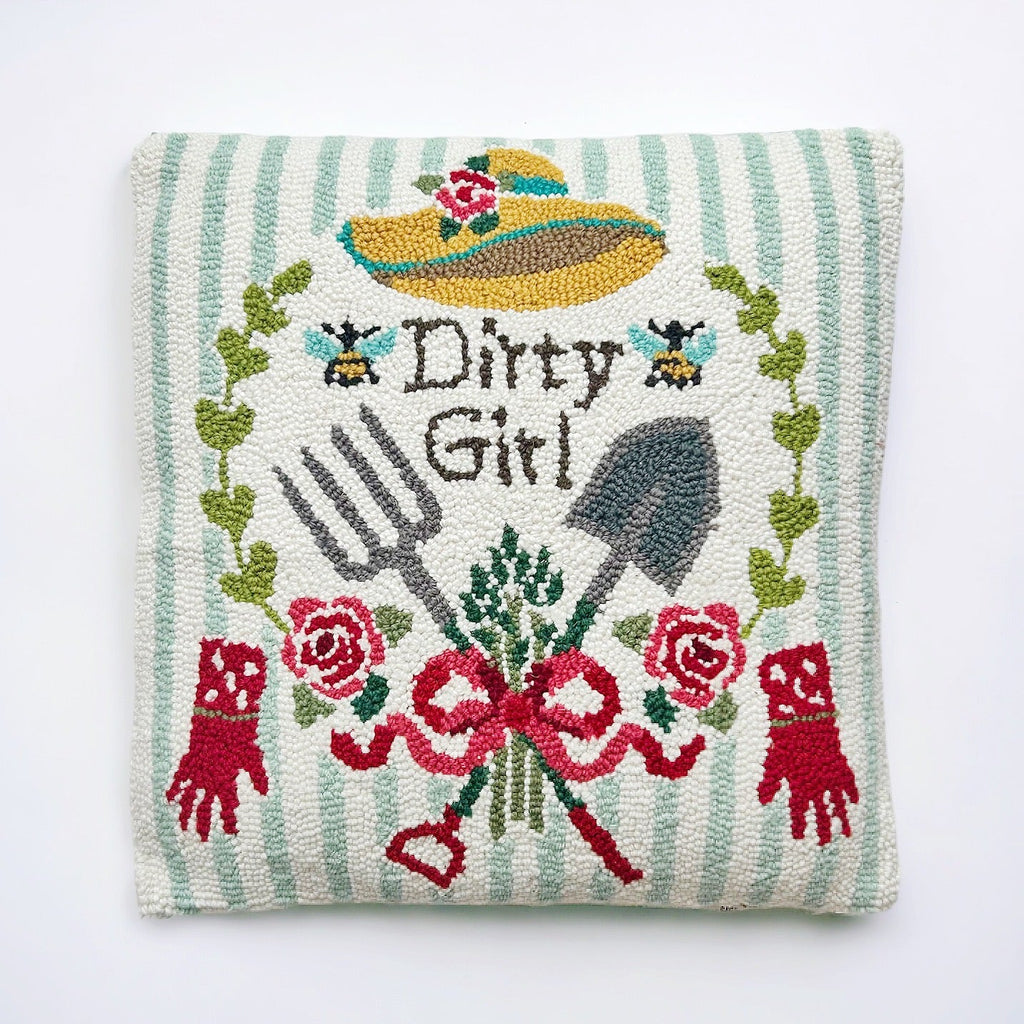 Hooked Dirty Girl Pillow - Girl Be Brave