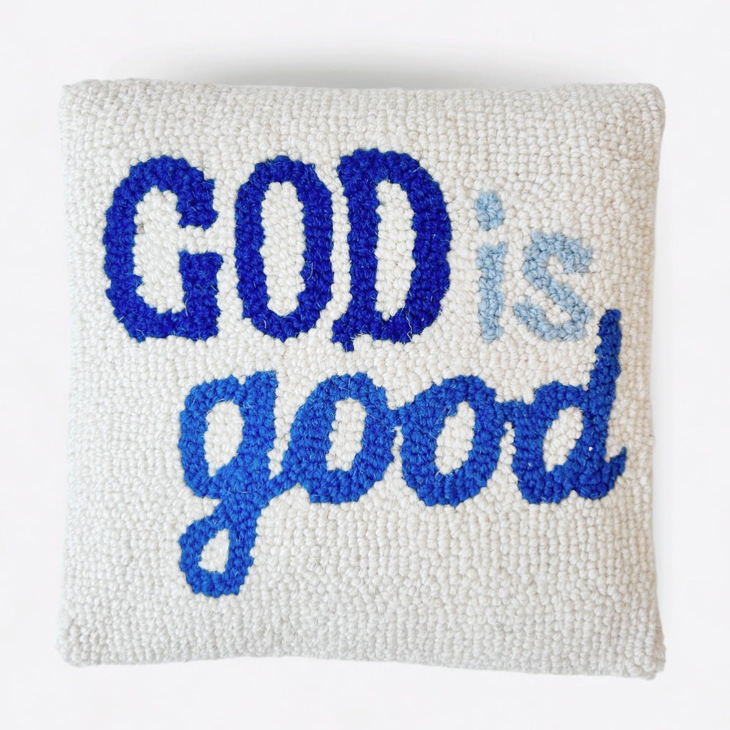 Hooked "God is Good" Throw Pillow - Girl Be Brave