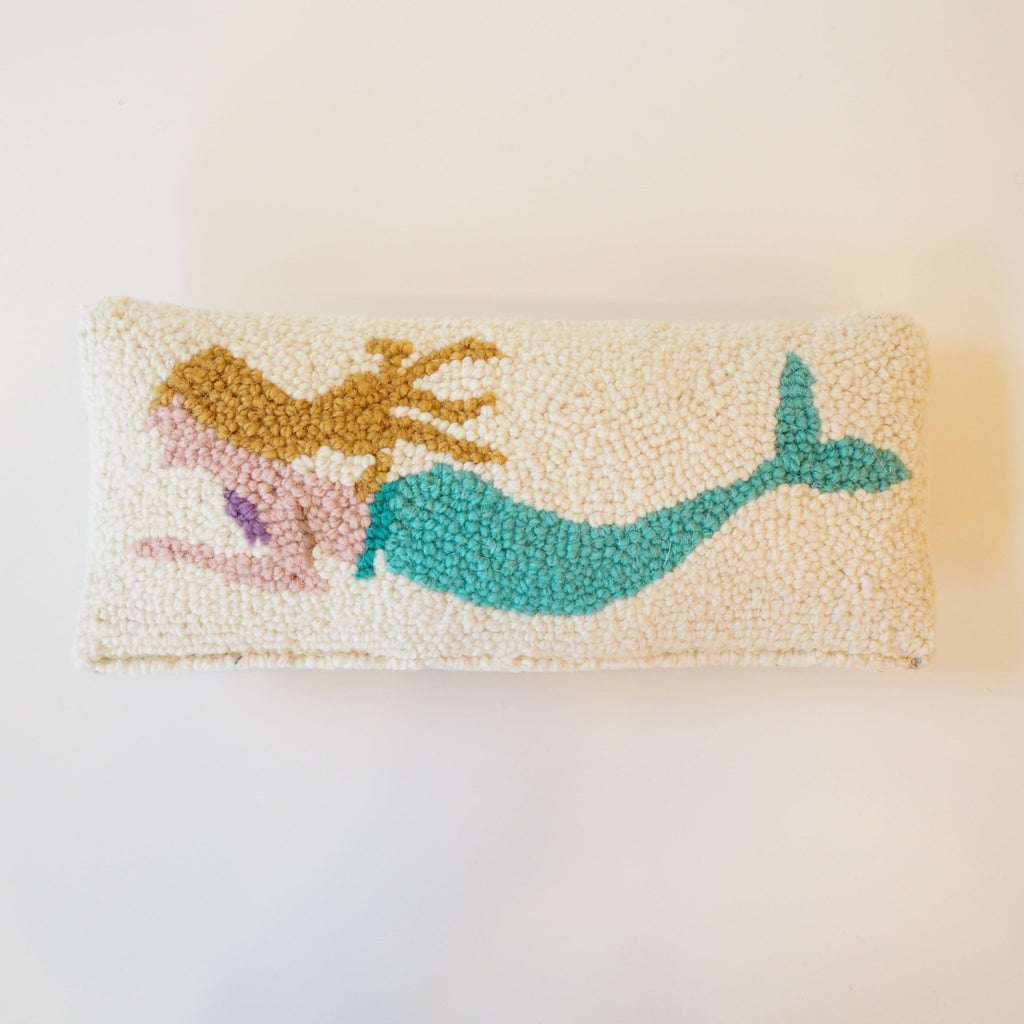 Hooked Mermaid Lumbar Pillow - Girl Be Brave