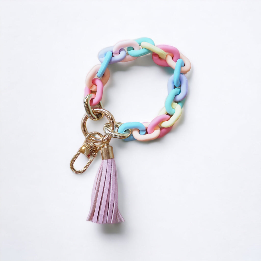 Jumbo Chain Multicolored Keychain - Girl Be Brave