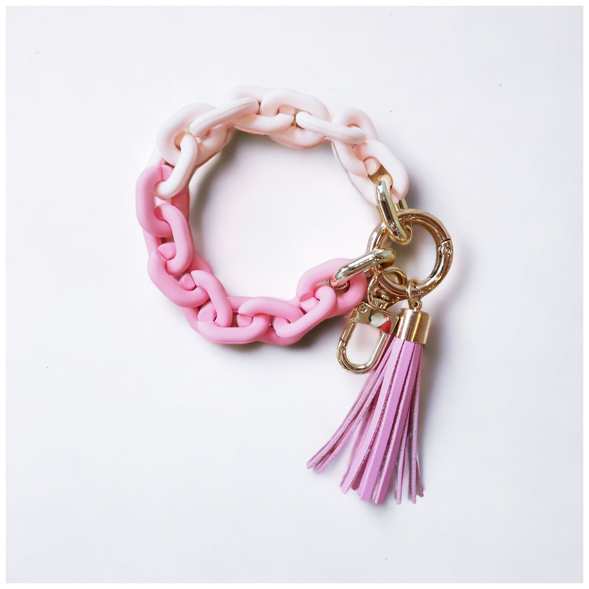 Jumbo Chain Pink Keychain β Girl Be Brave