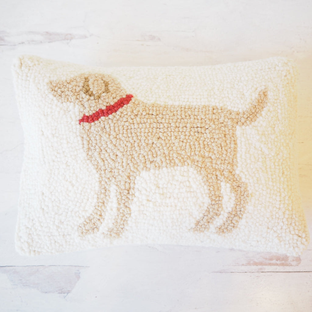Labrador Dog Hooked Pillow - Girl Be Brave
