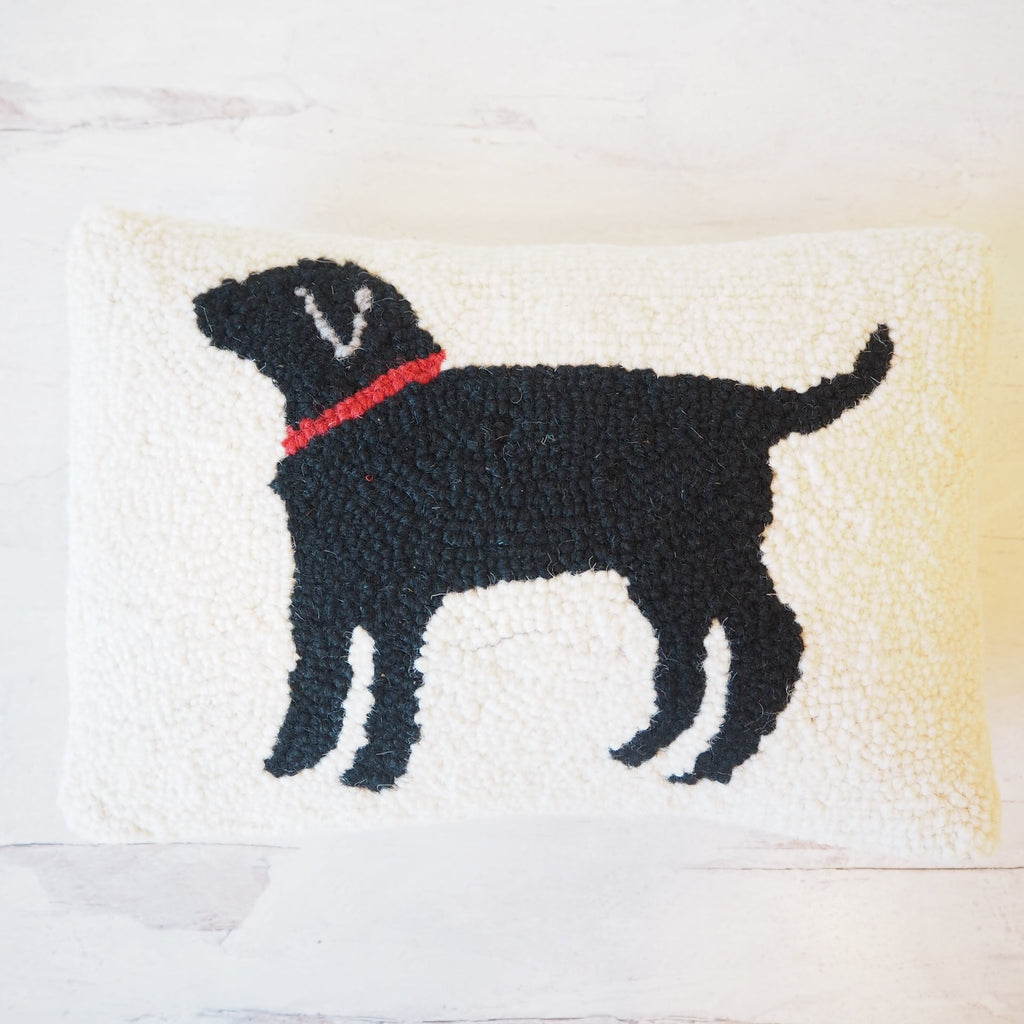 Labrador Dog Hooked Pillow - Girl Be Brave